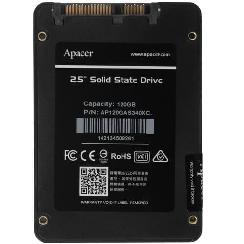 Apacer 120 ГБ 2.5" SATA накопитель Apacer AS340X [AP120GAS340XC-1], фото 2