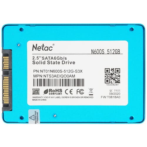 Netac 512 ГБ 2.5" SATA накопитель Netac N600S [NT01N600S-512G-S3X], фото 2