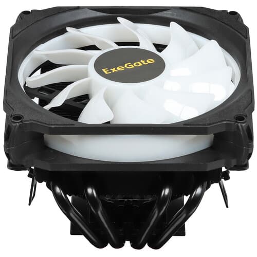 ExeGate Кулер для процессора ExeGate Dark Magic EE400XL-PWM.RGB [EX286158RUS] черный, фото 3