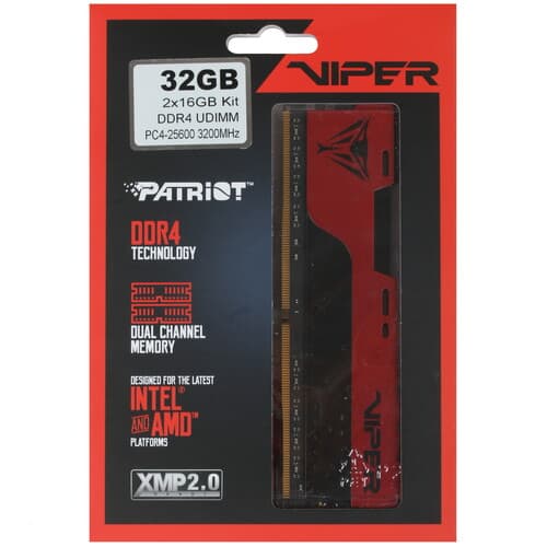 Patriot Memory Оперативная память Patriot Viper Elite II [PVE2432G320C8K] 32 ГБ, фото 4
