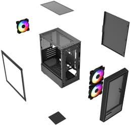 Корпус PowerCase Mistral SM02 [CMMSM02B-L3] черный thumb 8
