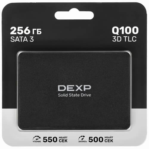 DEXP 256 ГБ 2.5" SATA накопитель DEXP Q100 [Q100SMRIMY256], фото 6