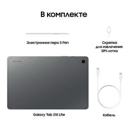 Samsung 10.9" Планшет Samsung Galaxy Tab S10 Lite 5G 256 ГБ серый + стилус, фото 20