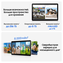 Samsung 10.9" Планшет Samsung Galaxy Tab S10 Lite 5G 256 ГБ серый + стилус, фото 16