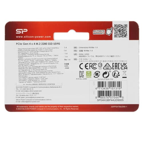 4000 ГБ M.2 NVMe накопитель Silicon Power UD90 [SP04KGBP44UD9005] thumb 2
