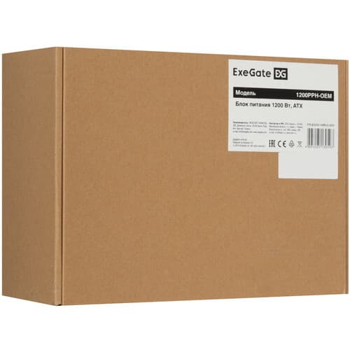 Блок питания ExeGate 80 PLUS Bronze 1200PPH OEM [EX292158RUS-OEM] черный thumb 7