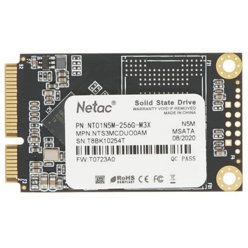 Netac 256 ГБ MSATA накопитель Netac N5M [NT01N5M-256G-M3X]