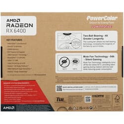 PowerColor Видеокарта PowerColor Radeon RX 6400 LP [AXRX 6400 LP 4GBD6-DHV2], фото 8