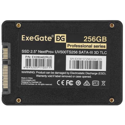 ExeGate 256 ГБ 2.5" SATA накопитель ExeGate NextPro+ UV500TS256 [EX280462RUS], фото 2