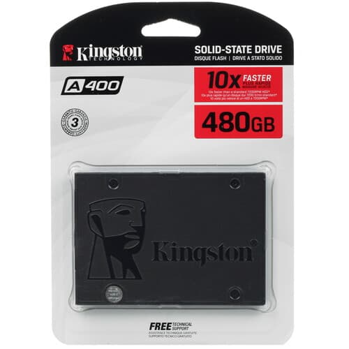 Kingston 480 ГБ 2.5" SATA накопитель Kingston A400 [SA400S37/480G]