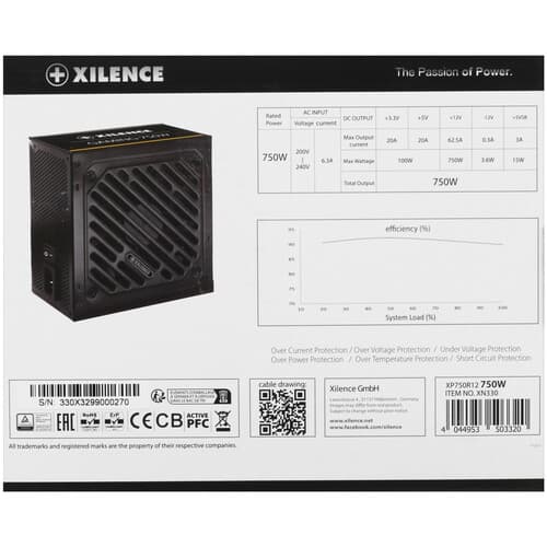 Блок питания Xilence Gaming series XN330 750W [XP750R12] черный thumb 7