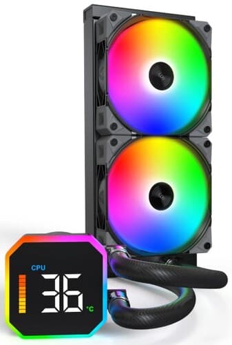 Система охлаждения Montech HyperFlow Digital 240 черная thumb 13