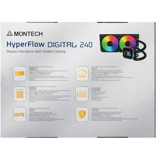 Система охлаждения Montech HyperFlow Digital 240 черная thumb 10