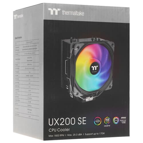 Thermaltake Кулер для процессора Thermaltake UX200 SE [CL-P105-AL12SW-A] черный, фото 12