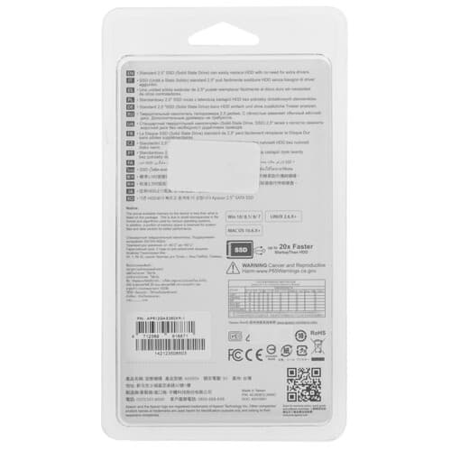 Apacer 512 ГБ 2.5" SATA накопитель Apacer AS350X [AP512GAS350XR-1], фото 2