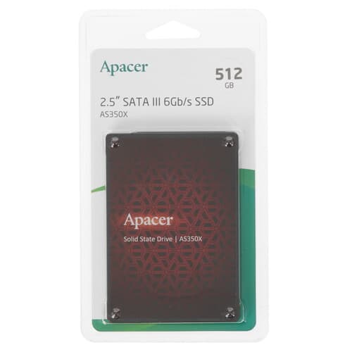 Apacer 512 ГБ 2.5" SATA накопитель Apacer AS350X [AP512GAS350XR-1]
