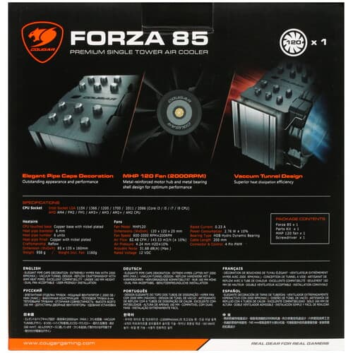 Cougar Кулер для процессора Cougar Forza 85 [3MFZA85.0001] черный, фото 9