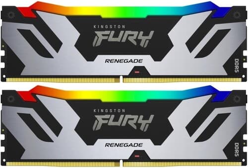 Kingston FURY Оперативная память Kingston FURY Renegade Silver RGB [KF564C32RSAK2-96] 96 ГБ
