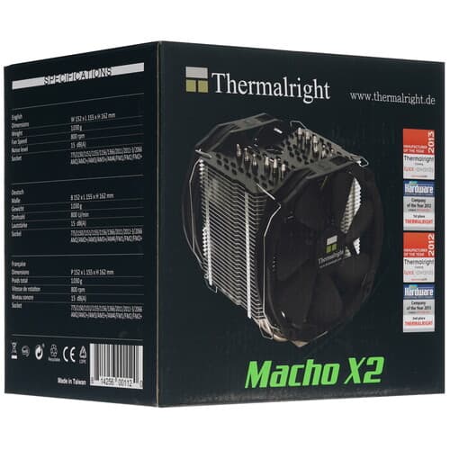 Thermalright Кулер для процессора Thermalright Macho X2 LE [Macho-X2-LE] черный, фото 8