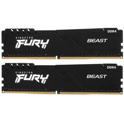 Kingston FURY Оперативная память Kingston FURY Beast Black [KF432C16BBK2/16] 16 ГБ