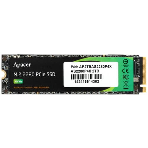 2000 ГБ M.2 NVMe накопитель Apacer AS2280P4X [AP2TBAS2280P4X-1] thumb 1