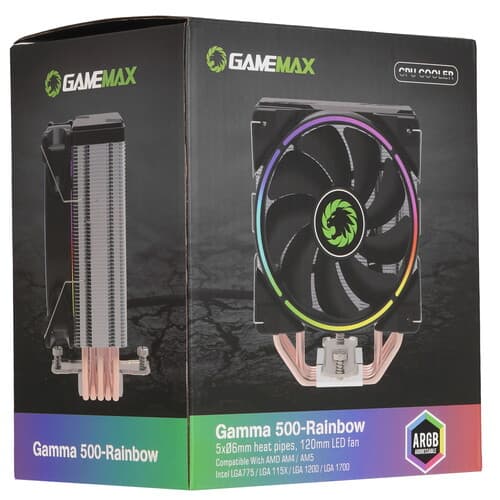 GameMax Кулер для процессора GameMax Gamma 500 RAINBOW  черный, фото 12