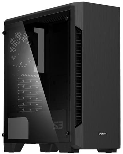 Корпус ZALMAN S3 TG [S3 TG BLACK] черный thumb 1