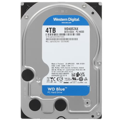 Western Digital 4 ТБ Жесткий диск WD Blue [WD40EZAX]