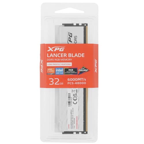 XPG (ADATA) Оперативная память ADATA XPG Lancer Blade RGB [AX5U6000C3032G-SLABRWH] 32 ГБ, фото 4