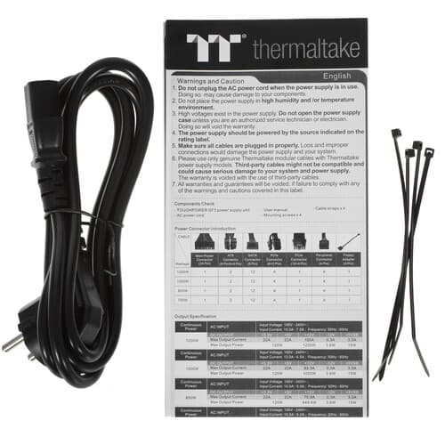 Блок питания Thermaltake Toughpower GF3 850W Gold - TT Premium Edition [PS-TPD-0850FNFAGE-4] черный thumb 6