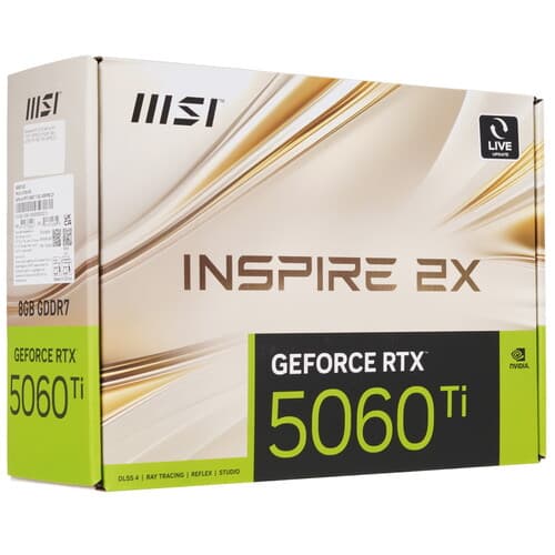MSI Видеокарта MSI GeForce RTX 5060 Ti INSPIRE 2X [RTX 5060 TI 8G INSPIRE 2X], фото 10