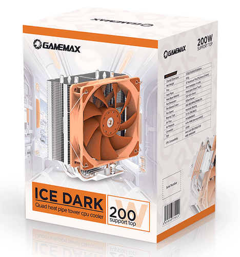 GameMax Кулер для процессора Gamemax Ice Wind  коричневый, фото 20