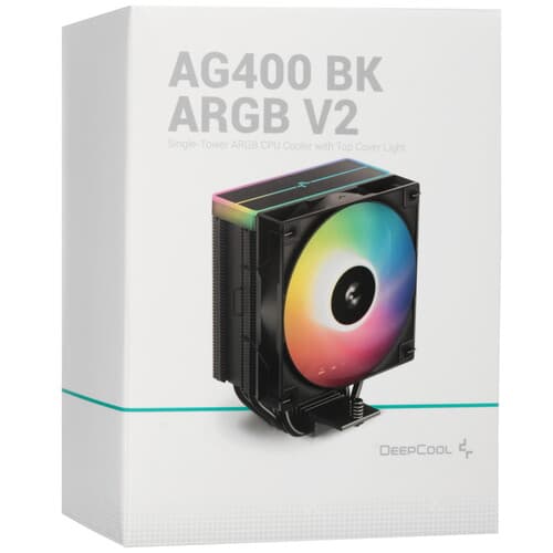DEEPCOOL Кулер для процессора DEEPCOOL AG400 BK ARGB V2 [R-AG400-BKAMMN-GJD] черный, фото 12