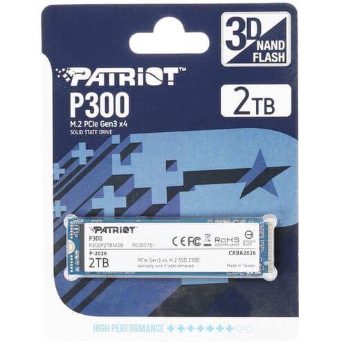 2000 ГБ M.2 NVMe накопитель Patriot P300 [P300P2TBM28] thumb 2