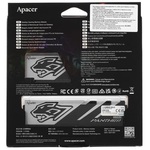 Apacer Оперативная память Apacer Panther RGB [AH5U32G56C5229BAA-2] 32 ГБ, фото 4