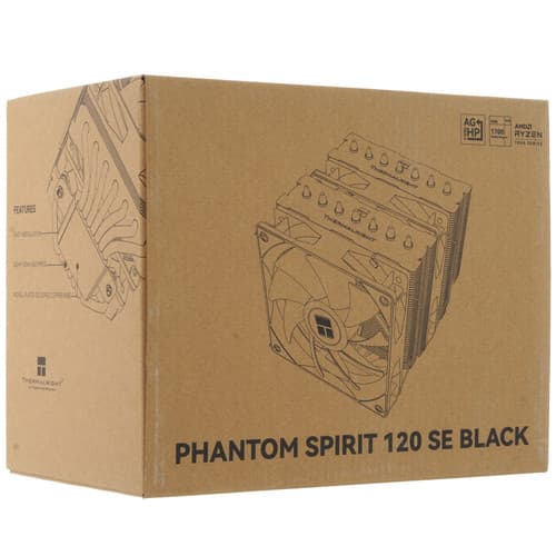 Thermalright Кулер для процессора Thermalright Phantom Spirit 120 SE BLACK [PS120-SE-BL] черный, фото 10