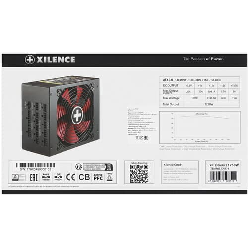 Блок питания Xilence Performance X+ XN178 1250W [XP1250MR9.2] черный thumb 8