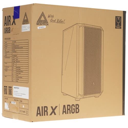 Корпус MONTECH AIR X ARGB [AIR X (W)] белый thumb 16