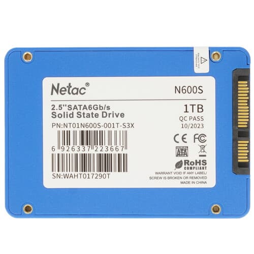 Netac 1024 ГБ 2.5" SATA накопитель Netac N600S [NT01N600S-001T-S3X], фото 2