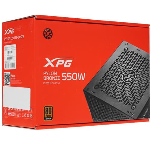 Блок питания ADATA XPG PYLON BRONZE 550W [PYLON550B-BKCEU] черный thumb 7