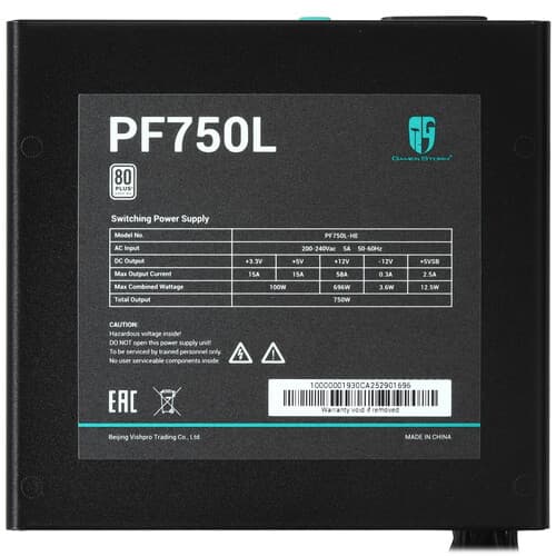 Блок питания DEEPCOOL GamerStorm PF750L [R-PF750L-HE0B-WGEU] черный thumb 4