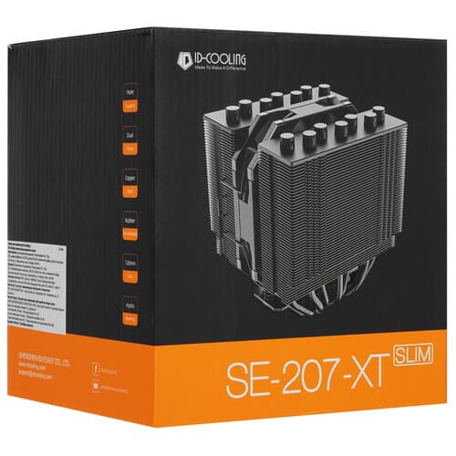 ID-Cooling Кулер для процессора ID-COOLING SE-207-XT SLIM  черный, фото 11