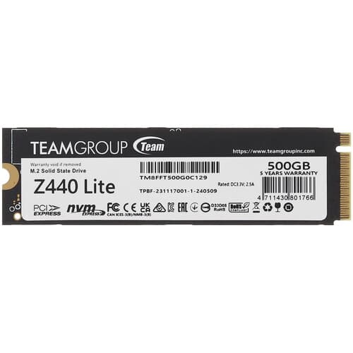 500 ГБ M.2 NVMe накопитель TEAMGROUP T-FORCE Z440 Lite [TM8FFT500G0C129] thumb 1