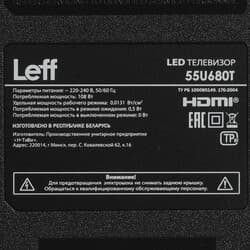 Leff 55" (140 см) Телевизор Leff 55U680T черный, фото 6
