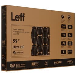 Leff 55" (140 см) Телевизор Leff 55U680T черный, фото 13