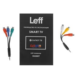 Leff 55" (140 см) Телевизор Leff 55U680T черный, фото 11