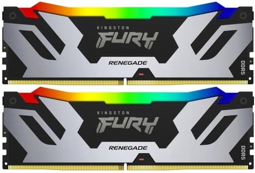 Kingston FURY Оперативная память Kingston FURY Renegade Silver RGB [KF576C38RSAK2-32] 32 ГБ