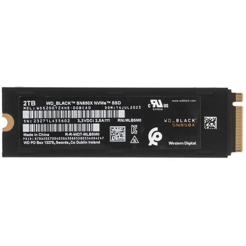 Western Digital 2000 ГБ M.2 NVMe накопитель WD Black SN850X [WDS200T2XHE], фото 2