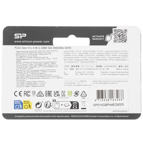 1000 ГБ M.2 NVMe накопитель SiliconPower ENDURA ED90 [SP01KGBP44ED9005] thumb 2