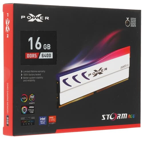 Silicon Power Оперативная память Silicon Power XPOWER Storm RGB [SP016GXLWU64AFSL] 16 ГБ, фото 3